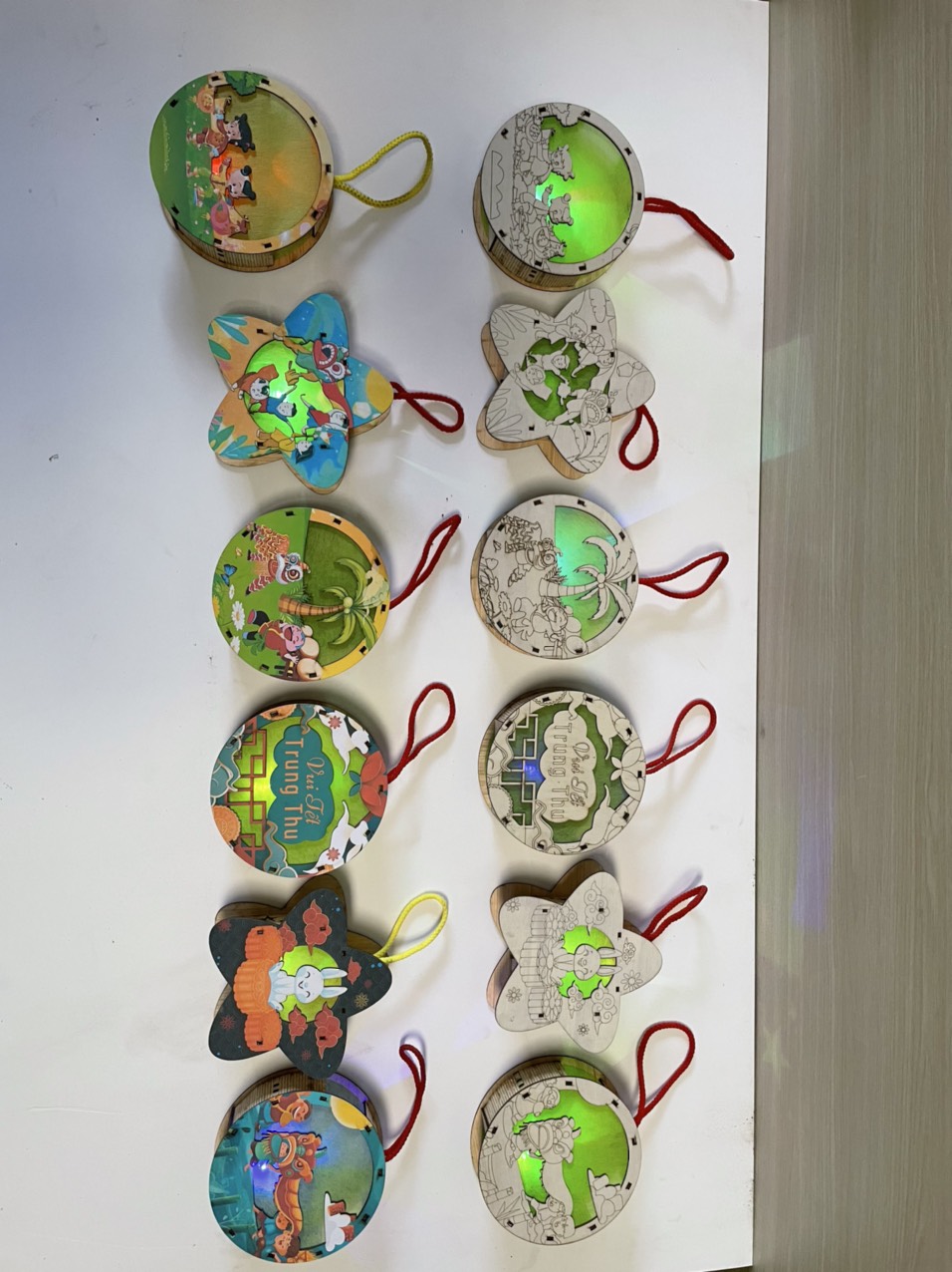 Lồng Đèn Trung Thu Gỗ Cho Trẻ Em