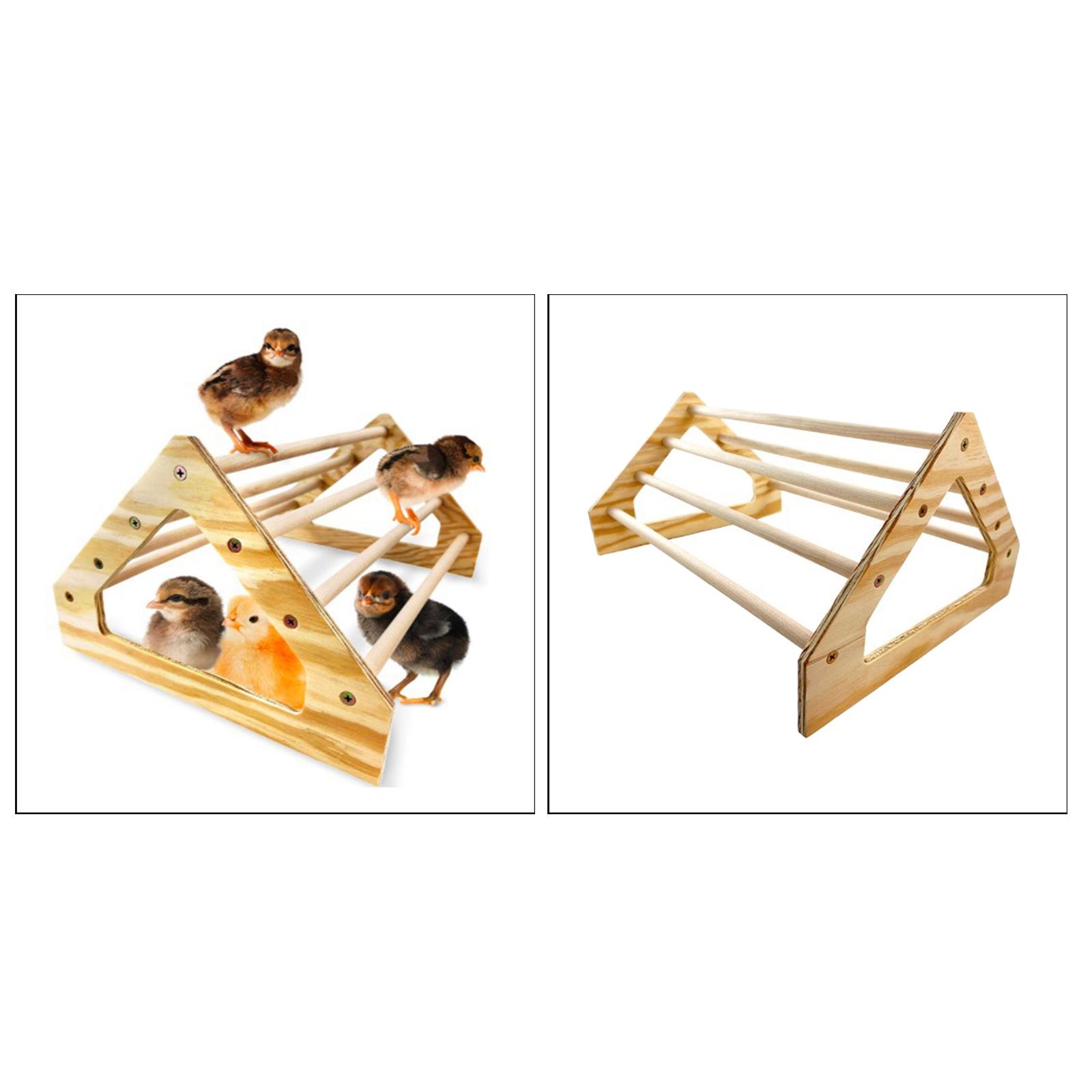 Wooden Parrot Bird Stand Tree Branch Hanging Toys Cage Perches Pet