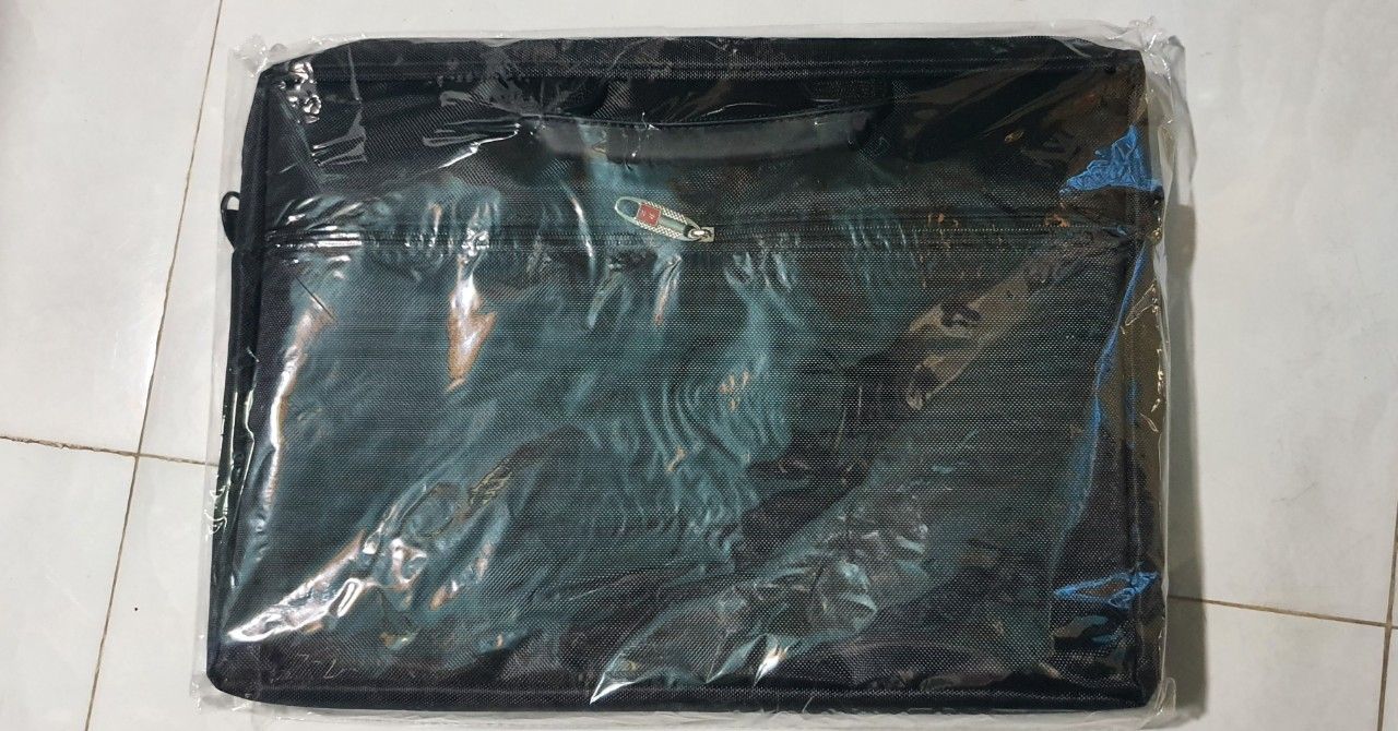 Cặp laptop, túi đựng laptop 2 ngăn, có dây đeo chéo, hàng loại tốt - Hàng chính hãng