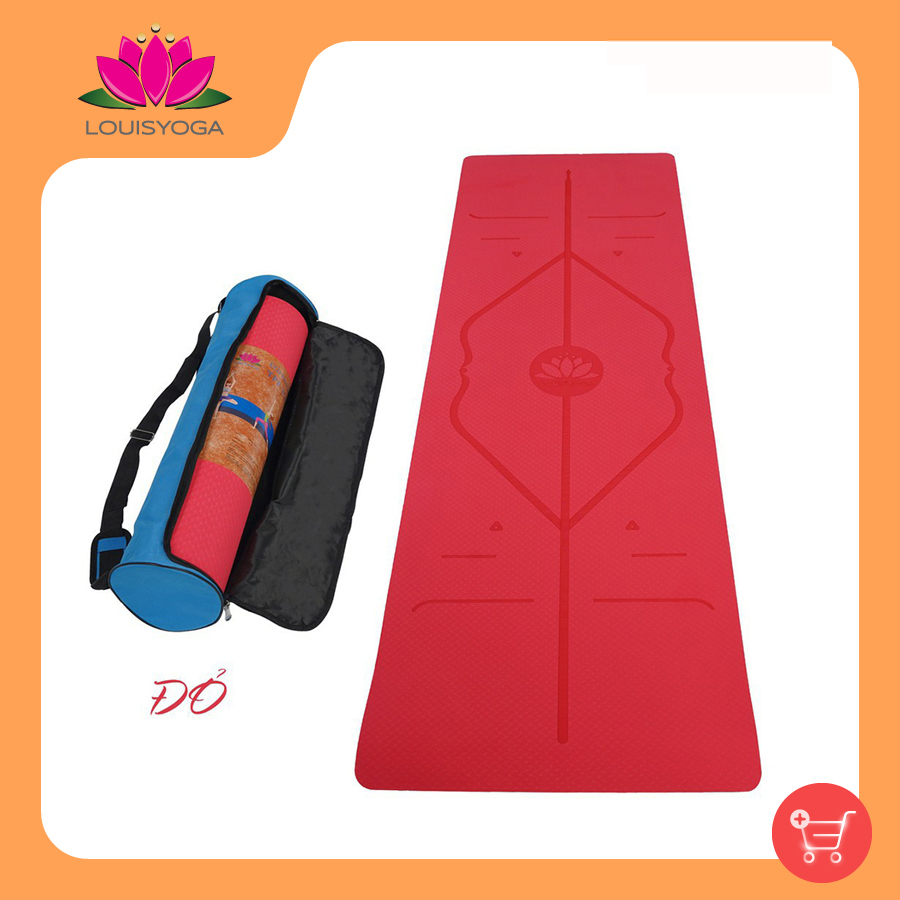 Thảm tập yoga gym định tuyến 8mm chất liệu TPT an toàn khi sử dụng dộ bám cao