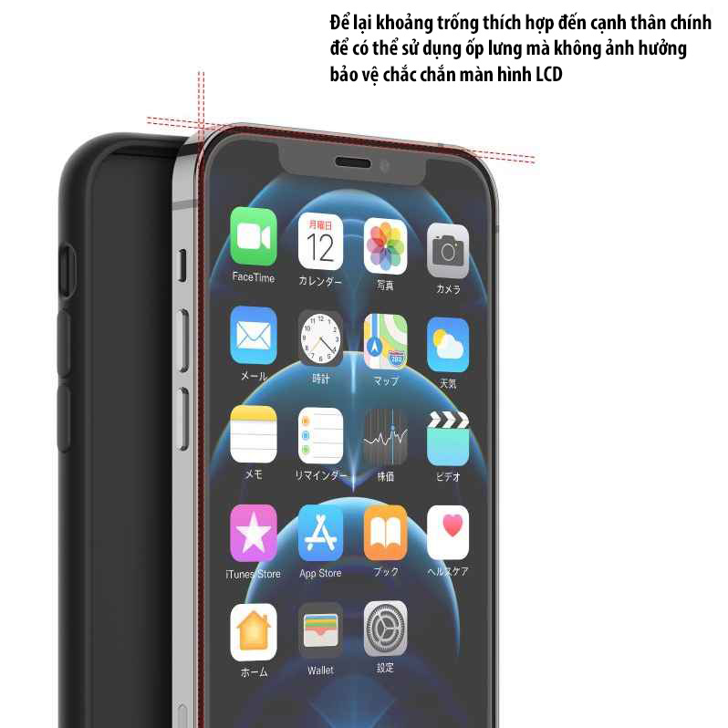 Kính cường lực iPhone 12 PRO chống xước chống bám vân tay độ cứng cao 9h cho iphone 12 PRO