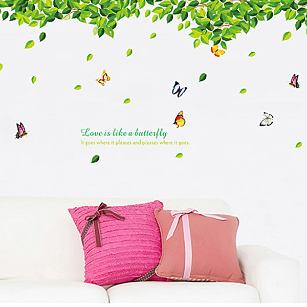 Decal Dán Tường Giàn Lá Xanh Binbin PK10