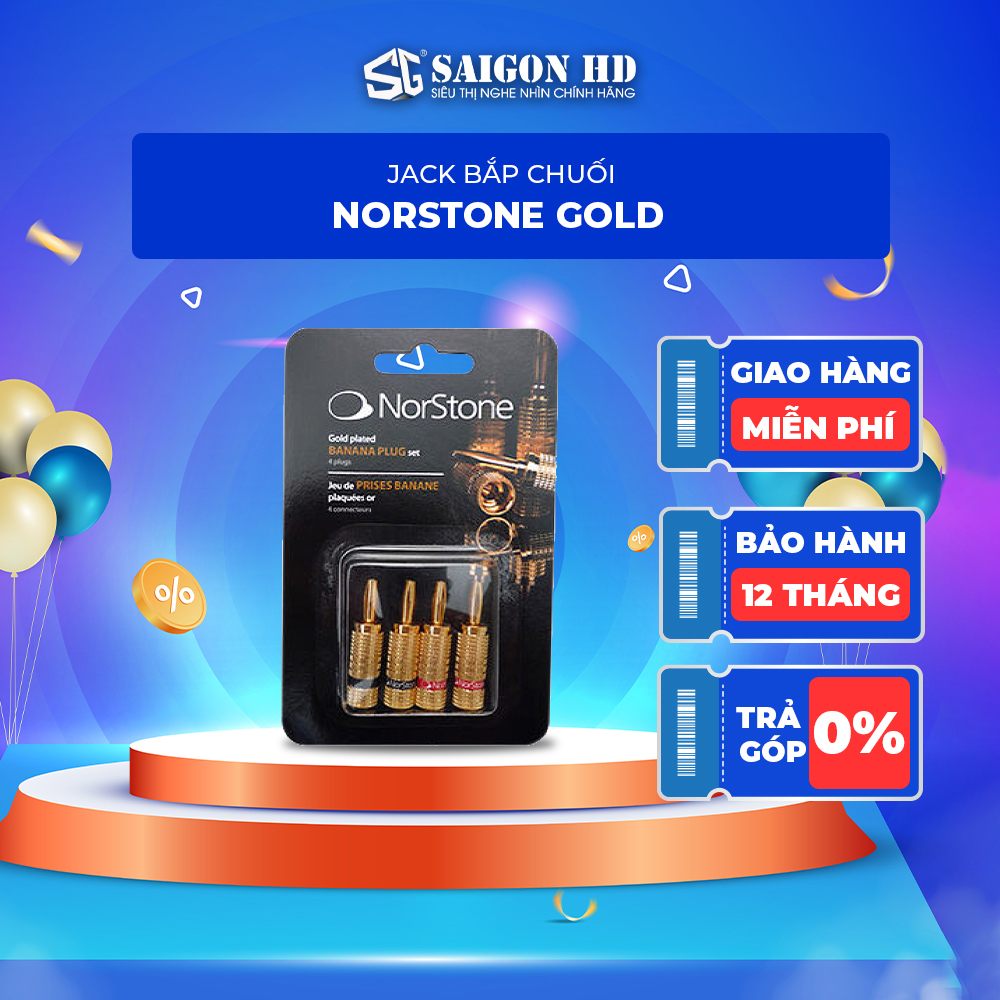 Jack bắp chuối NORSTONE Banana Plugs Gold - Hàng chính hãng, giá tốt