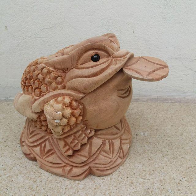 Cóc gỗ xá xị ngang 24cm
