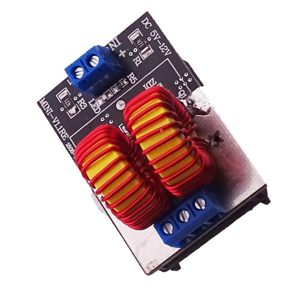 120W ZVS Induction Heating Board High Voltage Generator Heater Coil DC5-15V