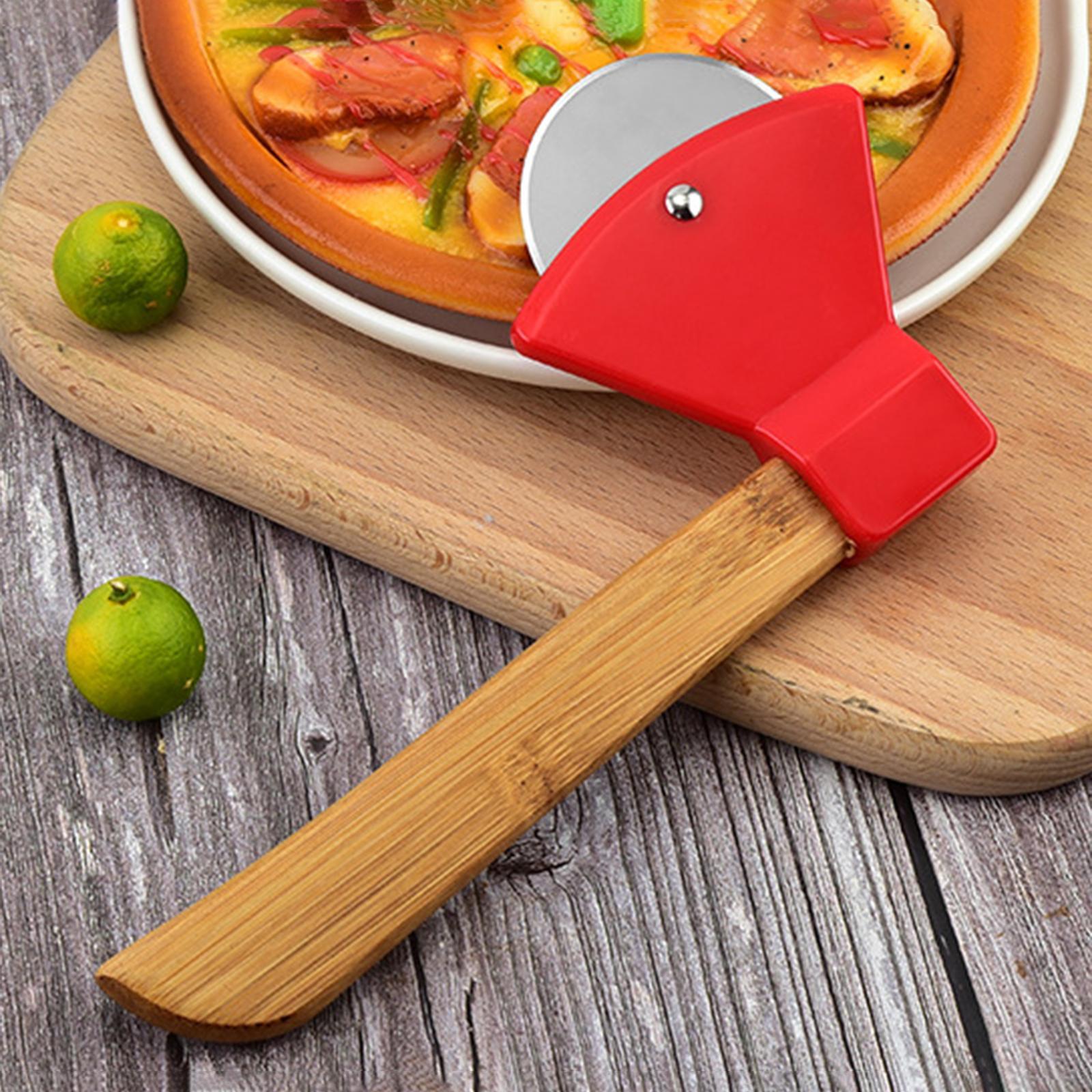 Pizza Cutter Wheel Comfortable Grip Easy to Clean for Pancakes Waffles
