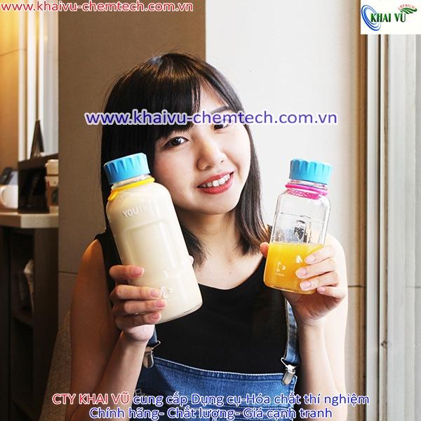 Chai thủy tinh YOUTILITY 1000ml trung tính an toàn, chịu nhiệt đựng thực phẩm, nước uống