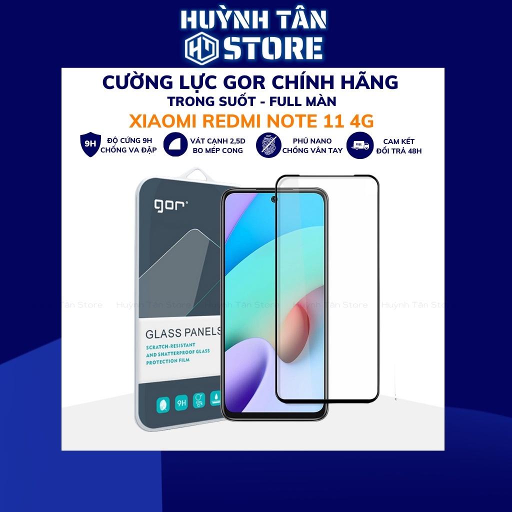 Cường lực redmi note 11 4g 5g note 11 pro plus trong suốt FULL MÀN chống bám vân tay chính hãng GOR huỳnh tân store - Hàng nhập khẩu