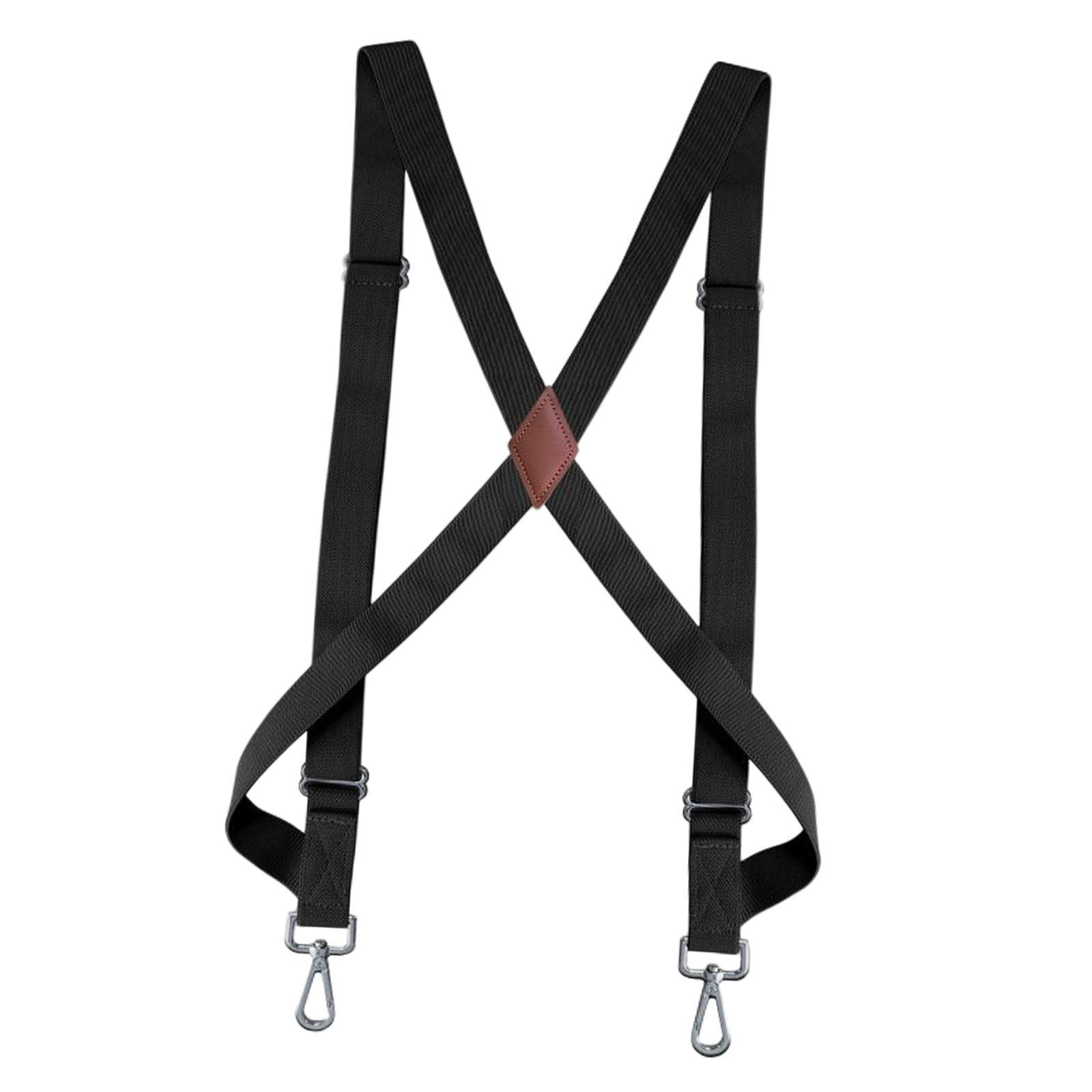 Mens Womens Suspender X Shaped Elastic Straps Hook Suspenders Adjustable