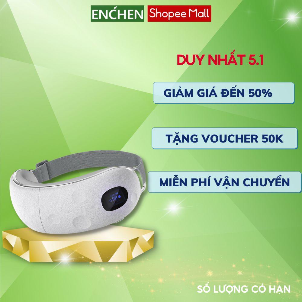 Máy massage mắt Jeeback XGEEK E8 xoa bóp thái dương rung với nhiệt nóng và có màn hình hiển thị