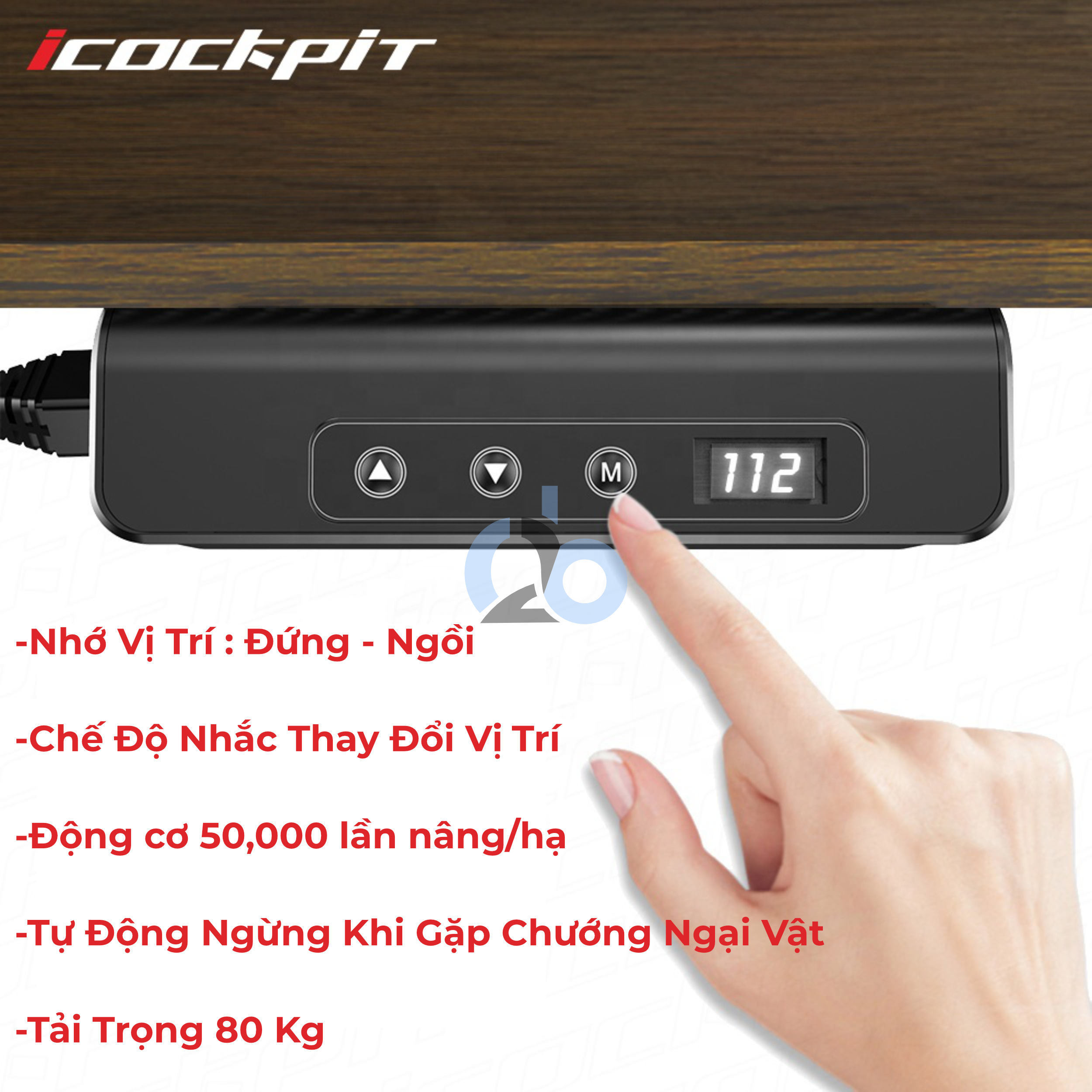 Bàn nâng hạ chiều cao iCockpit EL06 1460. Phiên bản nâng cấp 2024