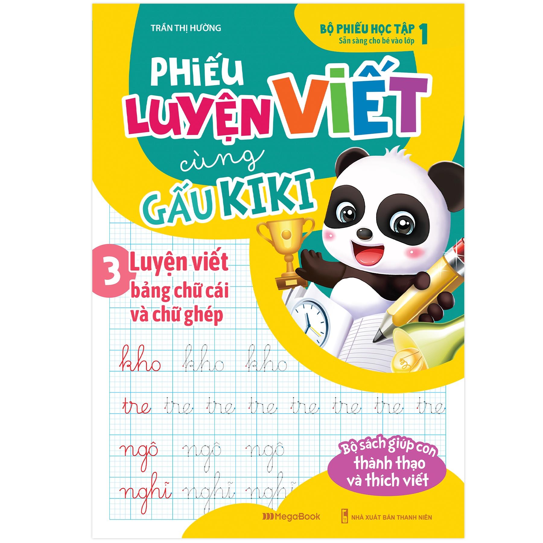 Bộ Sách Phiếu Luyện Đọc Luyện Viết Cùng Gấu Kiki (Bộ 4 Cuốn)