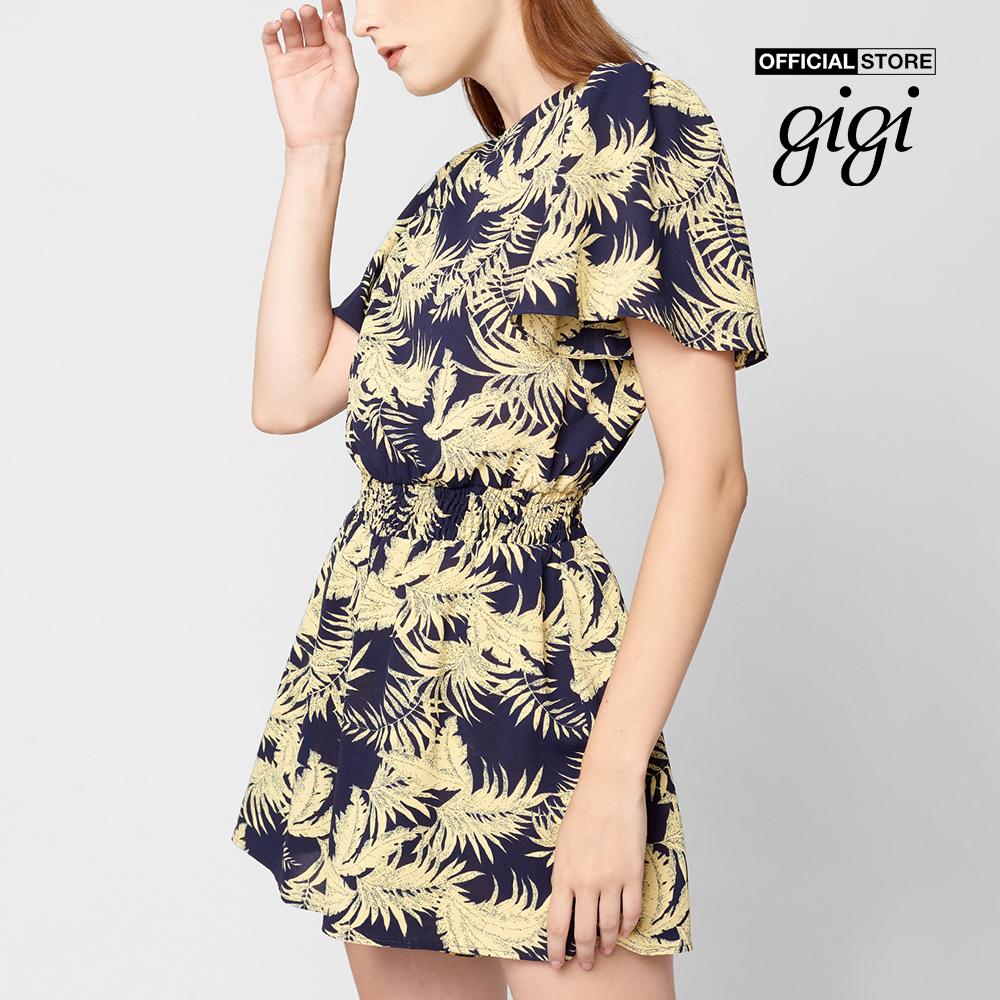 GIGI - Playsuits nữ ngắn tay khoét lưng hiện đại G2206S211608