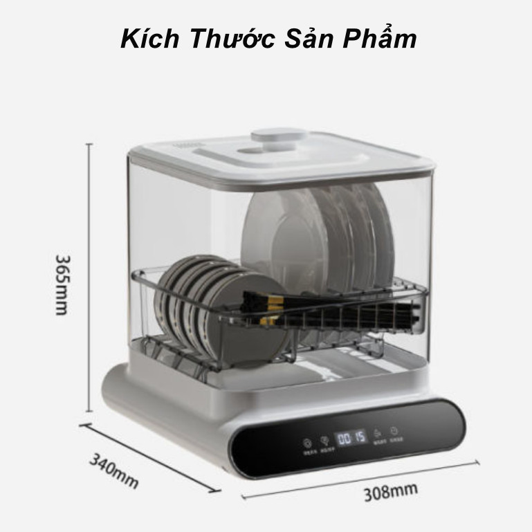 Tủ sấy chén dĩa, tiệt trùng nhanh hơi nước Ingenuity Box 300w - Home and Garden