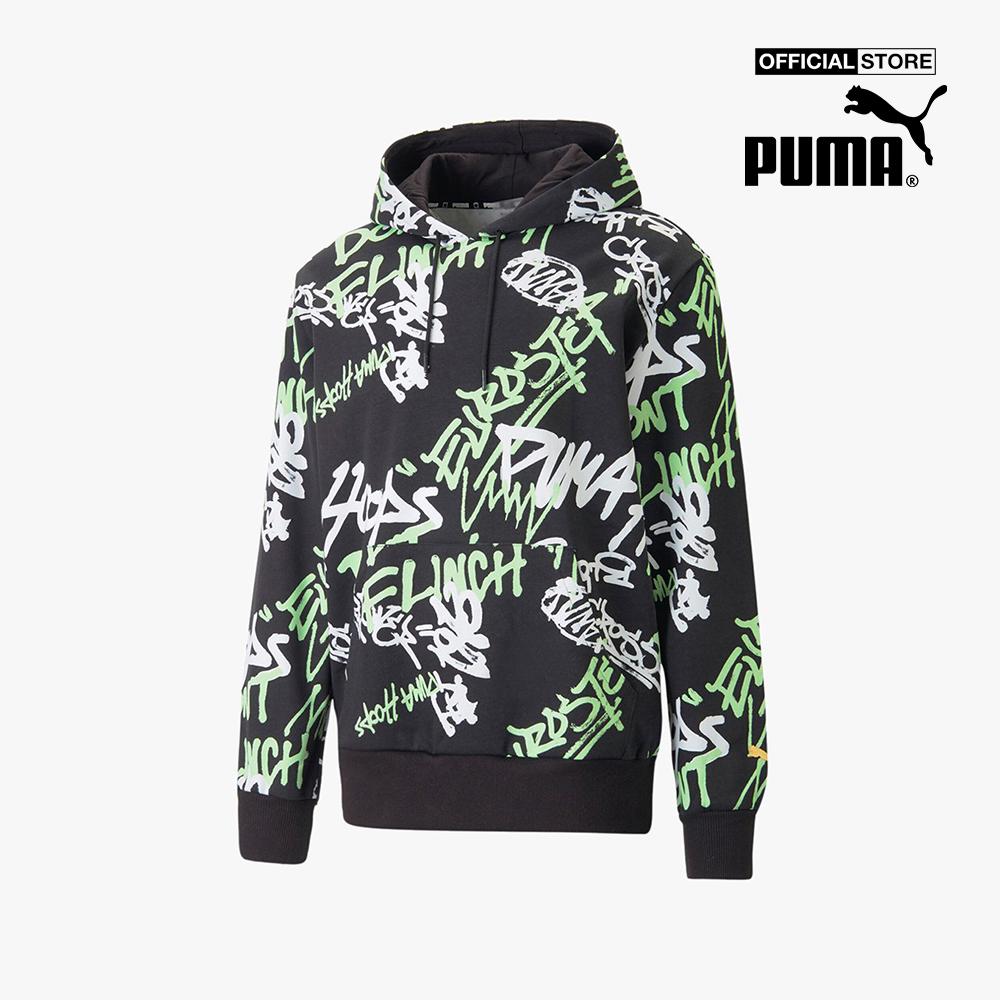 PUMA - Áo hoodie nam tay dài Freestyle Booster Ba