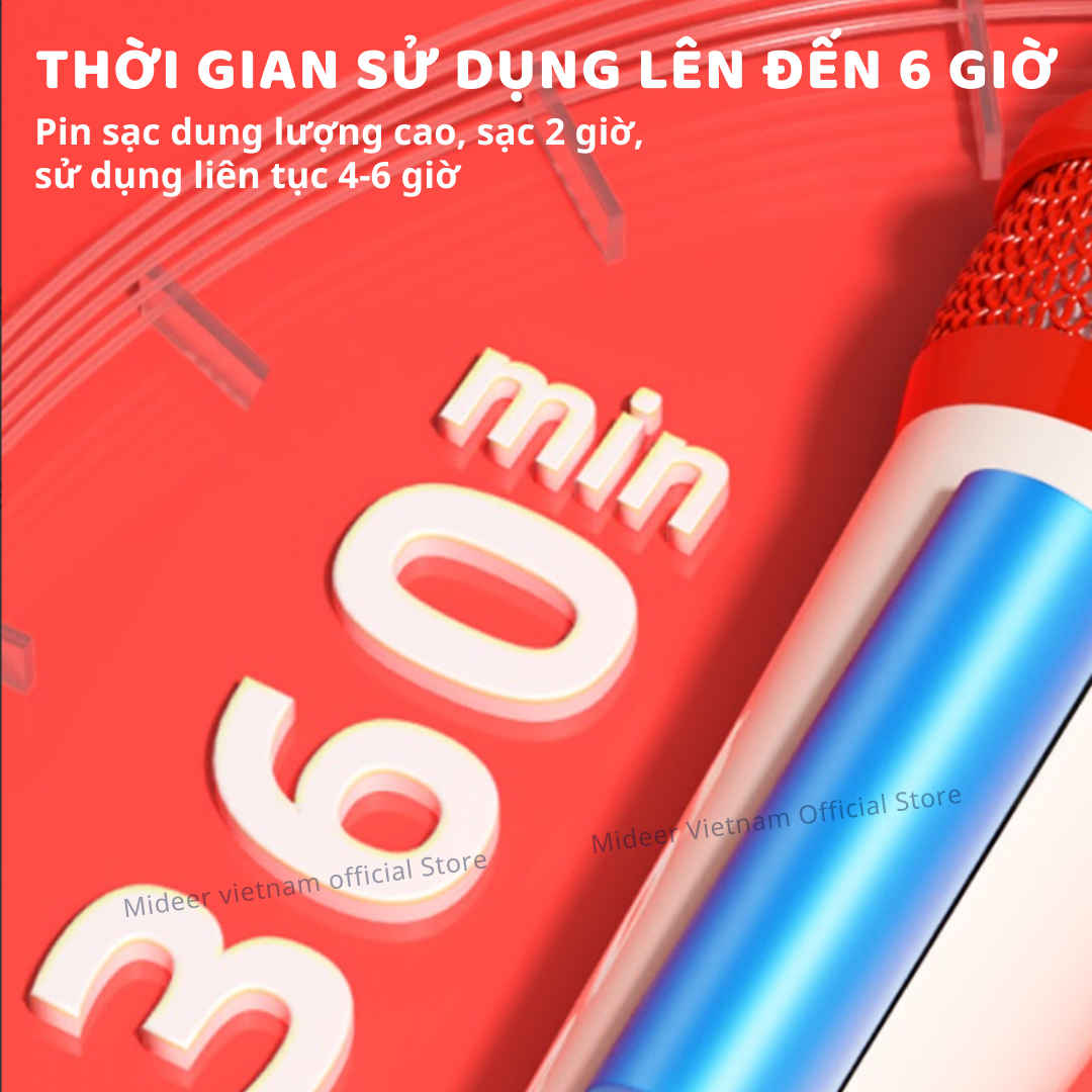Loa karaoke mini bluetooth kèm mic cho bé Mideer versatile singalone microphone - Hàng chính hãng