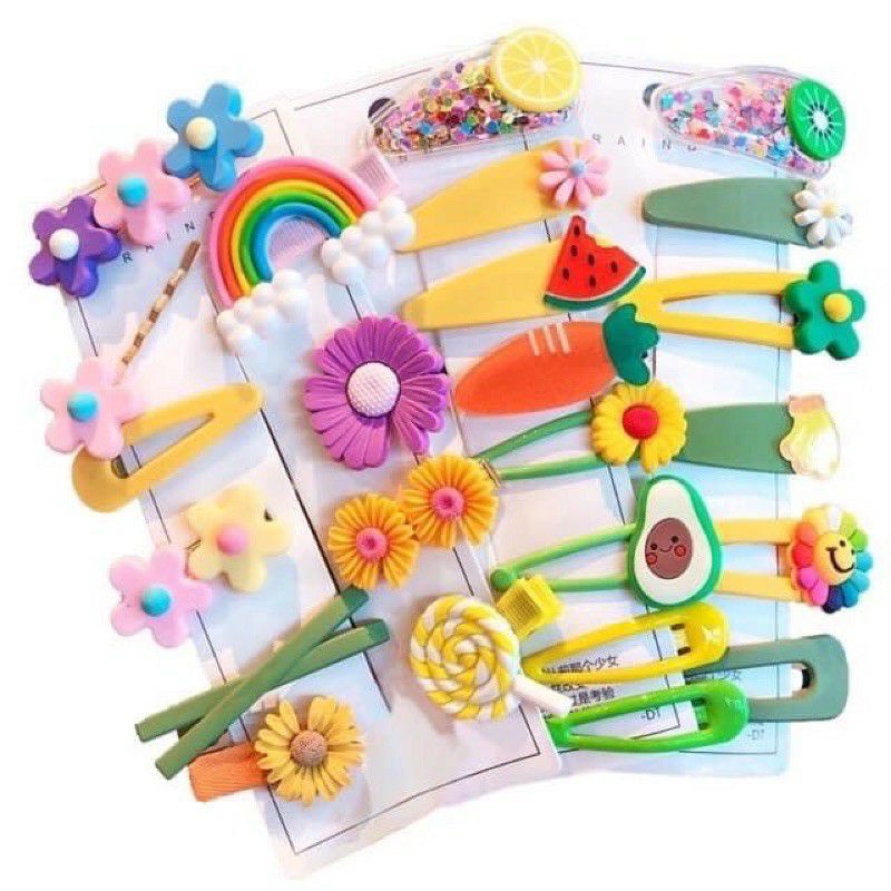 Set kẹp tóc phong cách hàn quốc xinh xinh ngẫu nhiên