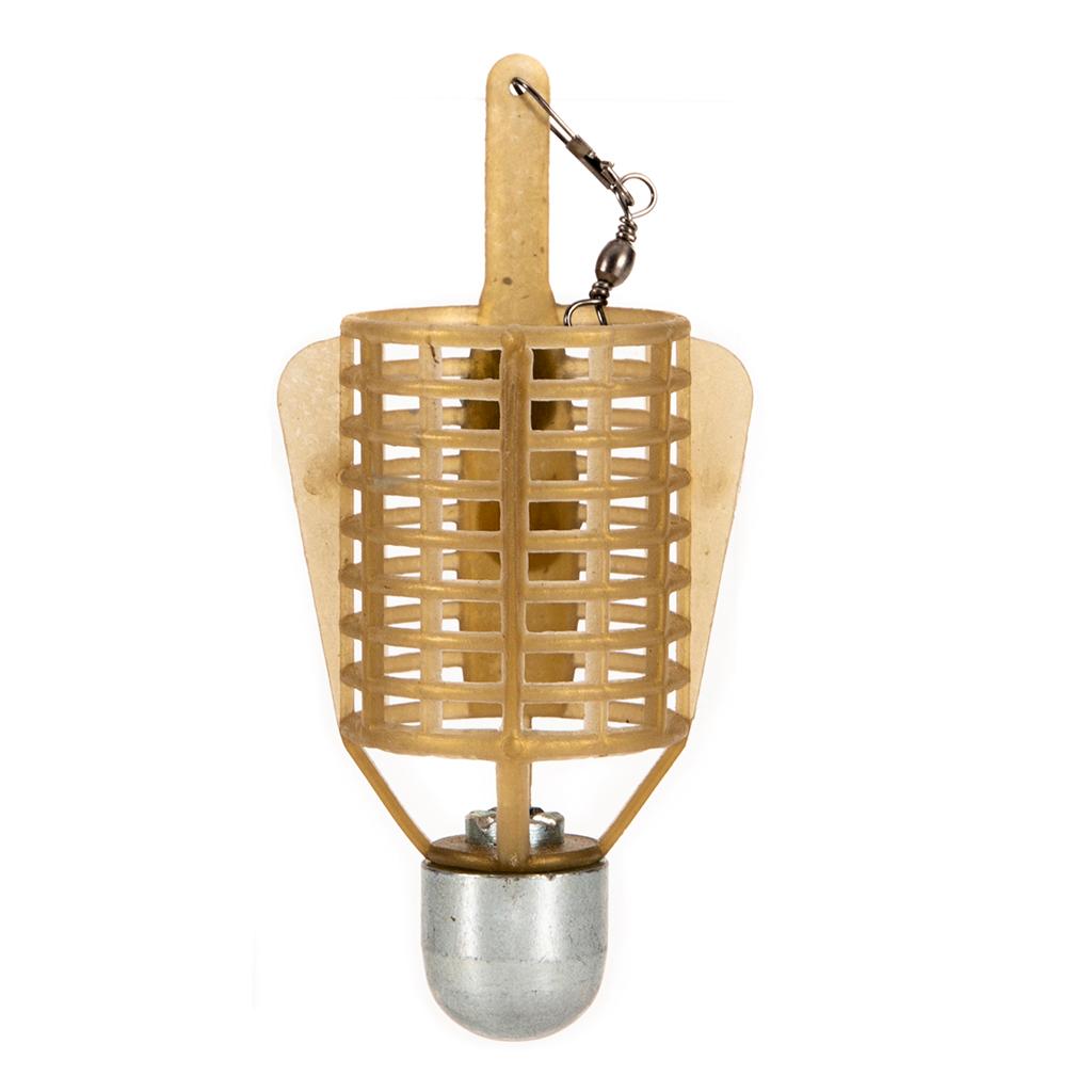 5X ABS Fishing Bait Cage Lure Cage Bait Fishing Basket Feeder Holder 20g