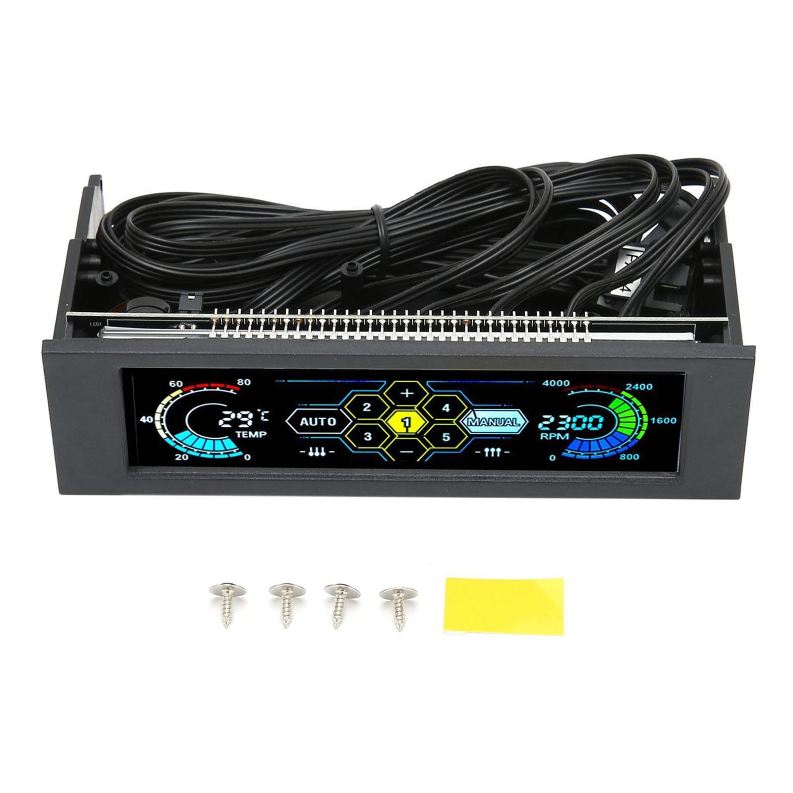 Computer Temperature Monitor Touch Screen 5.25inch for Computer Case Adult