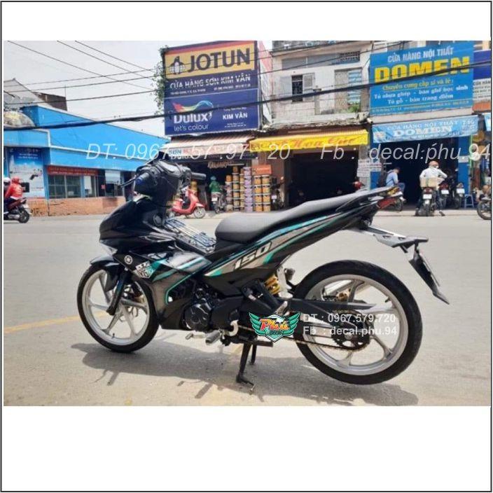 Tem Rời Exciter 150 Y15ZR xanh bạc đen