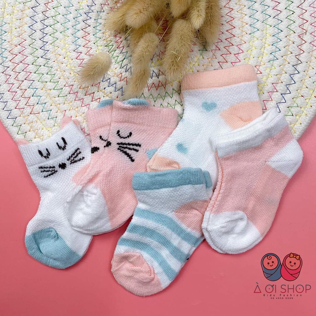 Set 5 đôi tất lưới kids sock cho bé