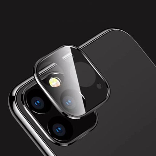 KÍnh Cường Lực Viền Thép Bảo Vệ Camera IPhone 11 Pro / IPhone 11 Pro Max - TITAN CP01 - Hàng Chính Hãng