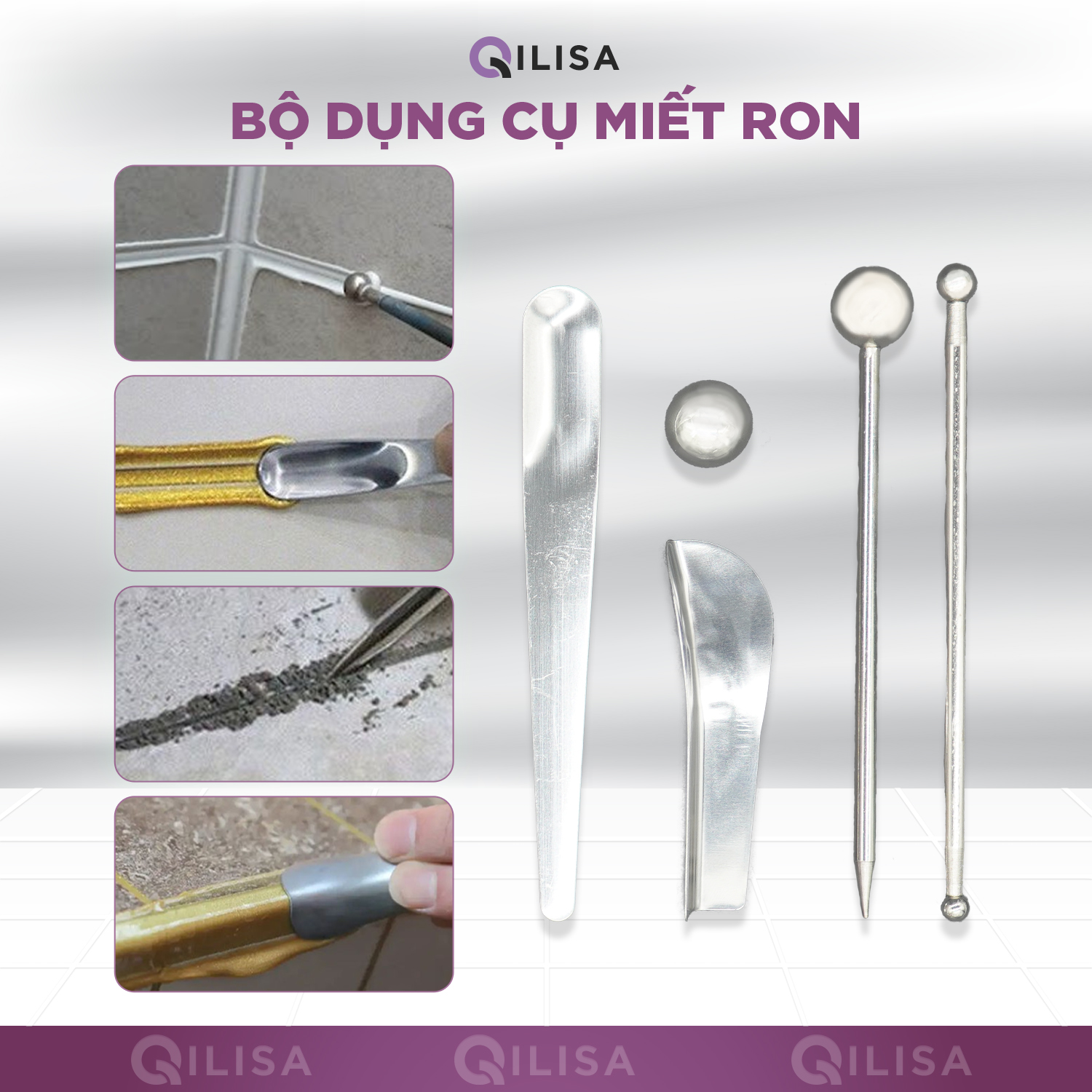 Bộ Miết Ron Gạch Keo Chà Ron QILISA