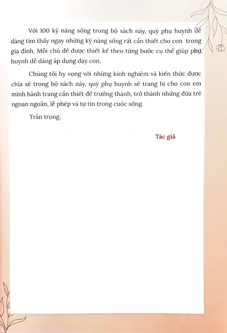 100 Kỹ Năng Sống Dạy Con Trong Gia Đình (Con Từ 3 Đến 10 Tuổi) - HA