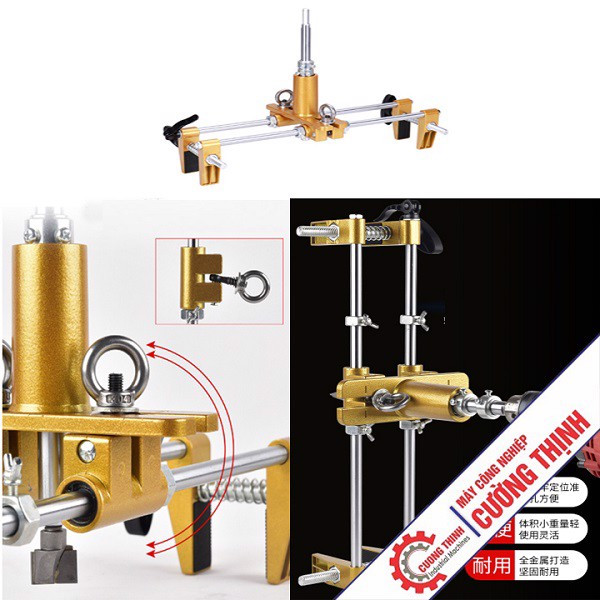 Bộ cữ khoan khóa cửa gỗ loại C, đục lỗ ổ khóa Cường Thịnh