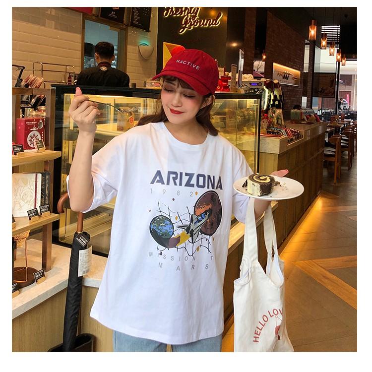 Áo thun tay lỡ form rộng ARIZONA ulzzang couple nam nữ UNISEX