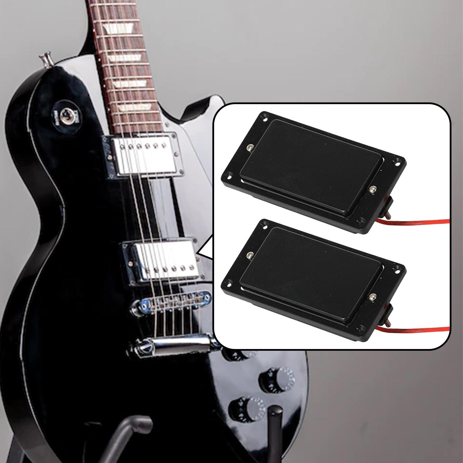 Electric Guitar Neck Bridge Pickup Noiseless Humbucker Pickup for Guitar
