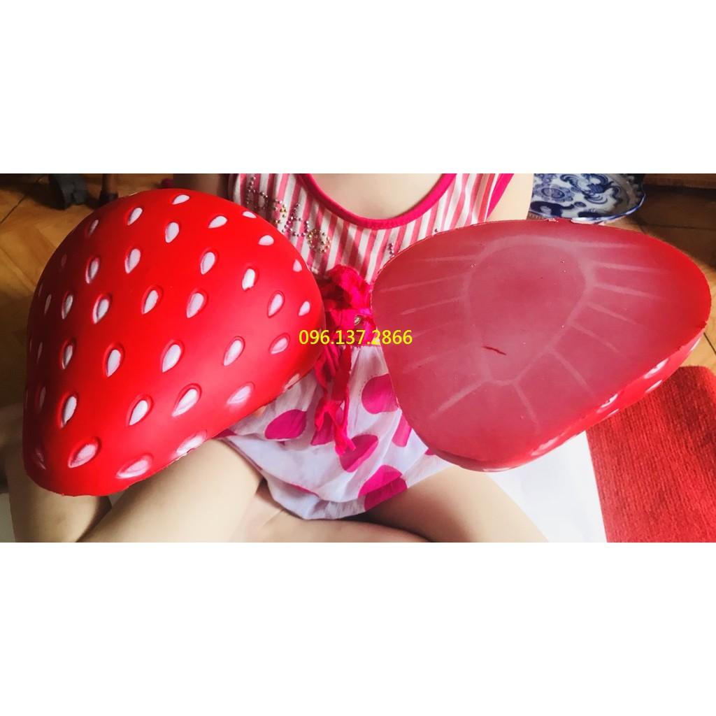 ( dautay) SQUISHY 1/2 QuẢ DÂU TÂY TO KHỔNG LỒ ( nguyenhuyen9916 )