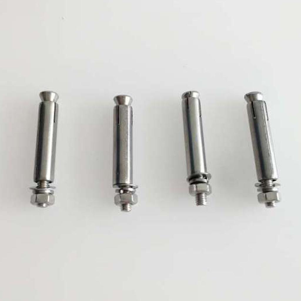 4Pcs Stainless Steel M6 Hex Nut Sleeve Anchor Expansion Bolt Screw Setscrew