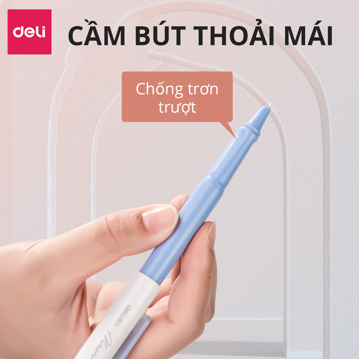 Bút Máy Học Sinh Deli - Bút Máy Cho Học Sinh Tiểu Học Kèm Ống Mực Xanh - Bút Viết Nhanh Mướt - SF520