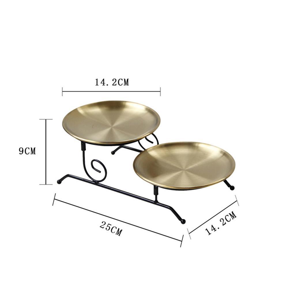 Iron Serving Tray Assemble Vanity Tray Home Decor for Cake Cookie Display