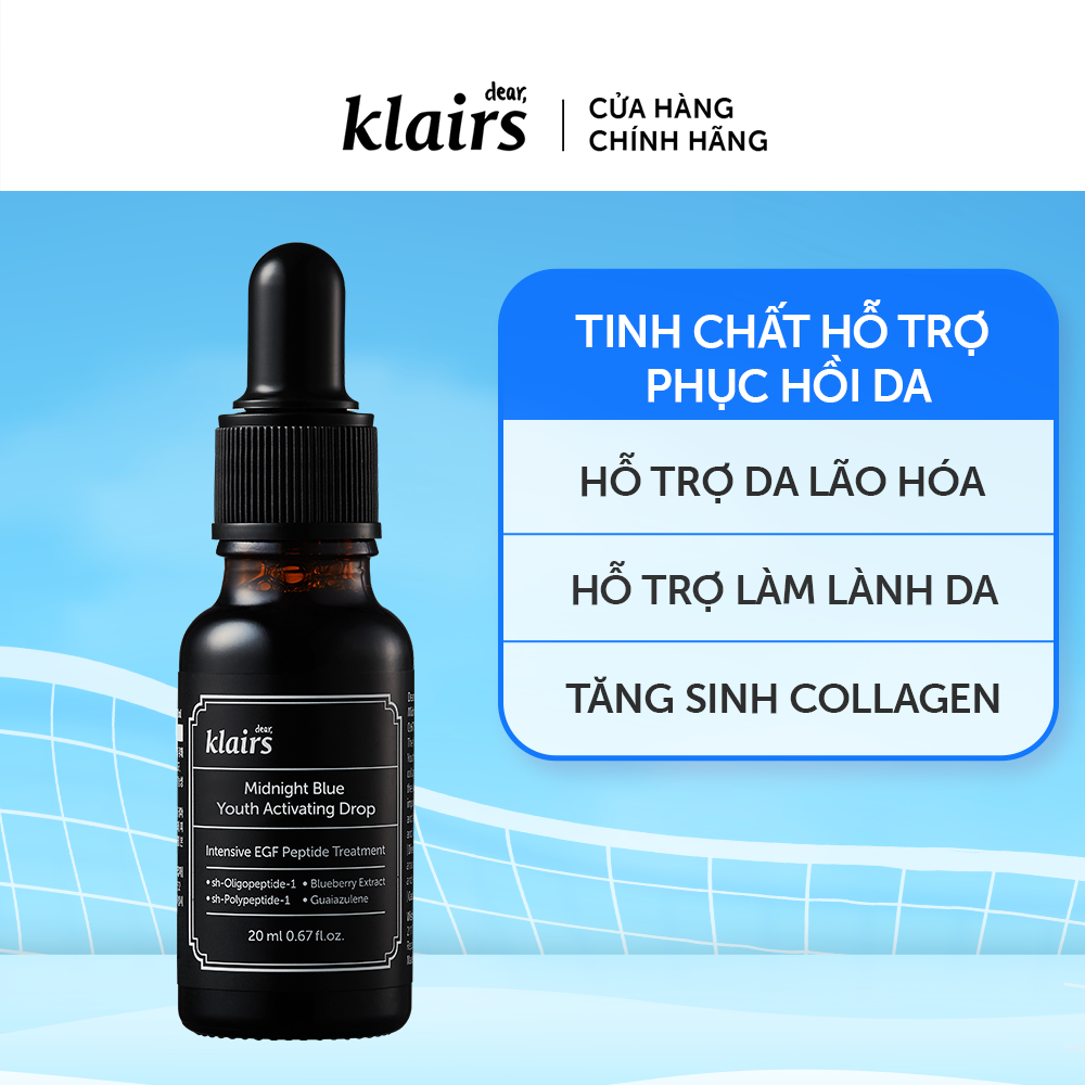 Tinh chất dưỡng da Dear Klairs Midnight Blue Youth Activating Drop 20ml