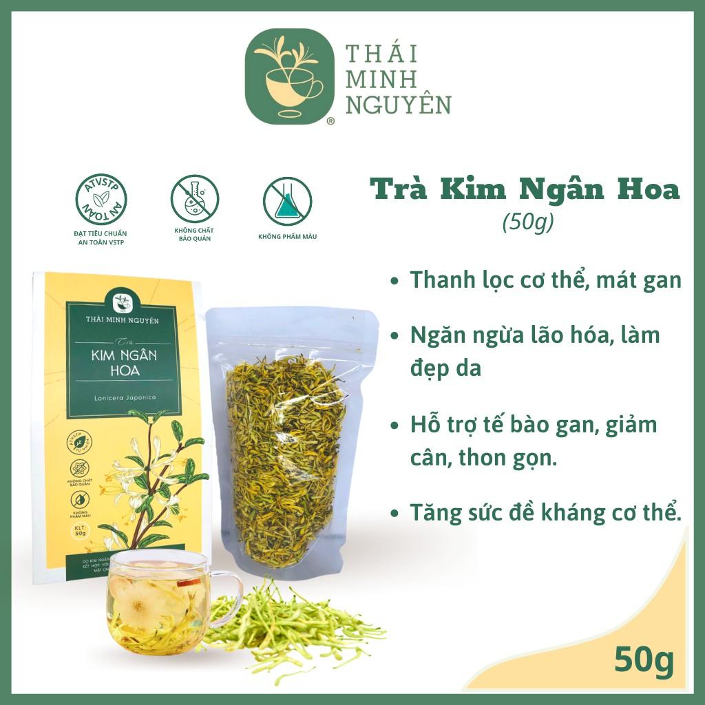 Kim Ngân Hoa 50g - Cty Thái Minh Nguyên. Hàng chuẩn chất lượng số 1 Việt Nam.