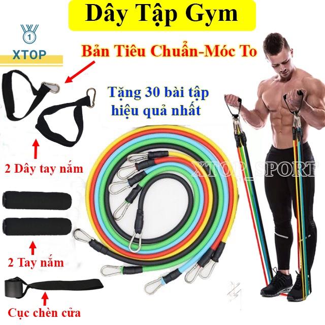 Dây Ngũ Sắc Tập Gym Đa Năng Full Body - Dây Kháng Lực Tập Gym, Dụng Cụ Tập Gym Tại Nhà