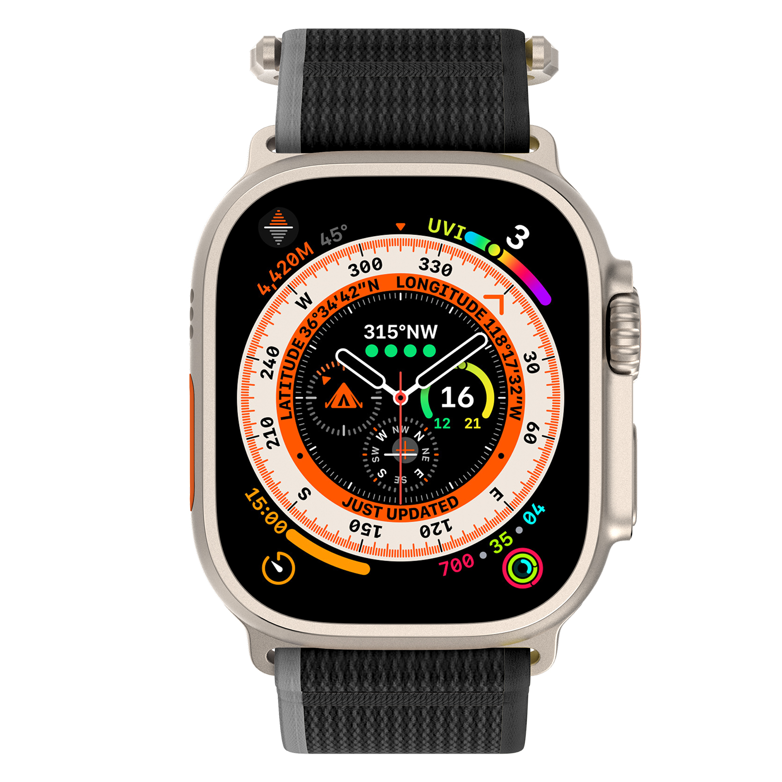 Dây Nylon USA Loop cho Apple Watch Series 4/5/6/7/8/9/SE/10 &amp; Apple Watch Ultra 1/2 Size 40/41/42mm &amp; 44/45/46/49mm - Hàng Chính Hãng