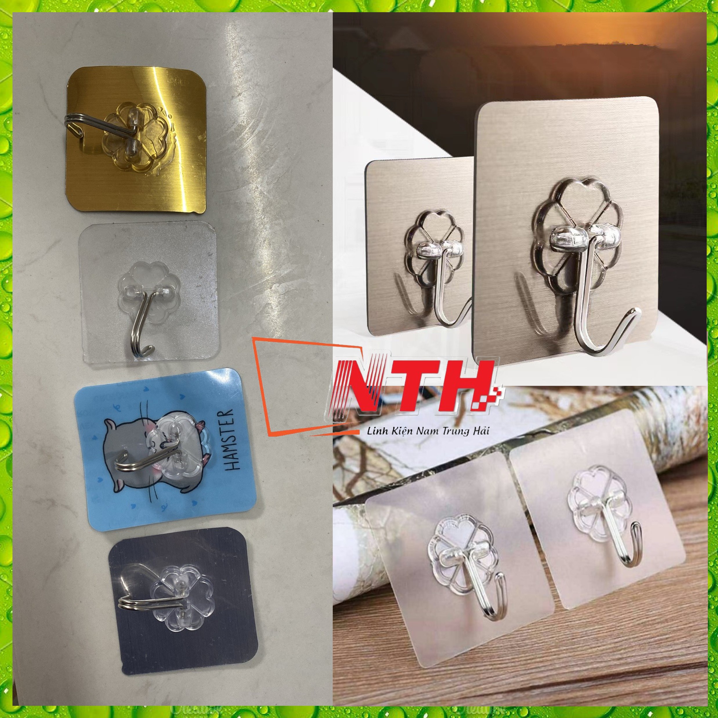 Móc treo tường trong suốt