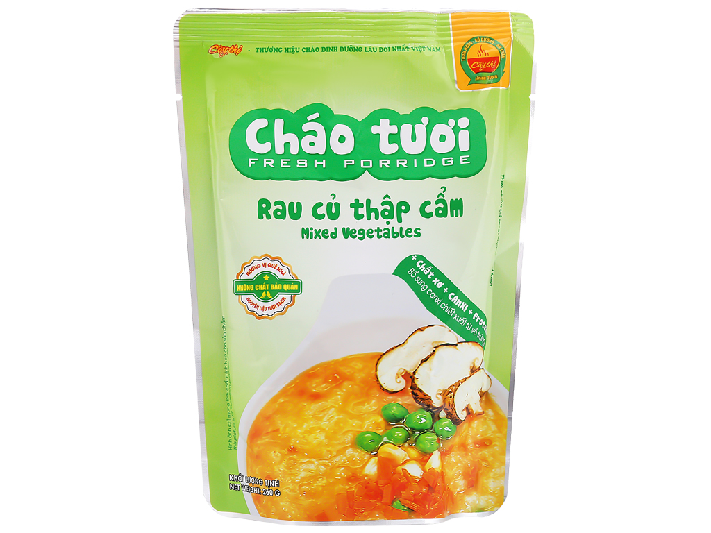 Cháo tươi rau củ thập cẩm Cây Thị gói 260g