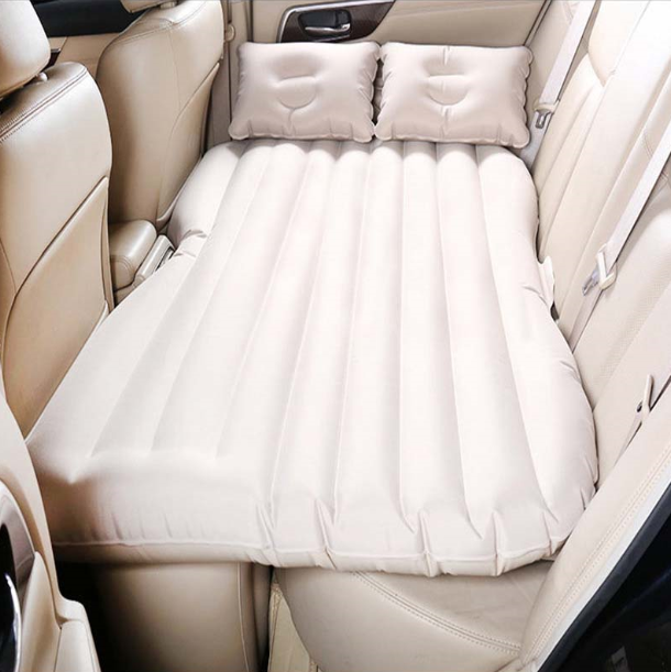 Đệm Hơi Ô Tô , Nệm Hơi Ô Tô  Chất Liệu Vải Nhung Mềm Mại - Tặng Kèm 2 Gối Và Bơm Hơi 12V