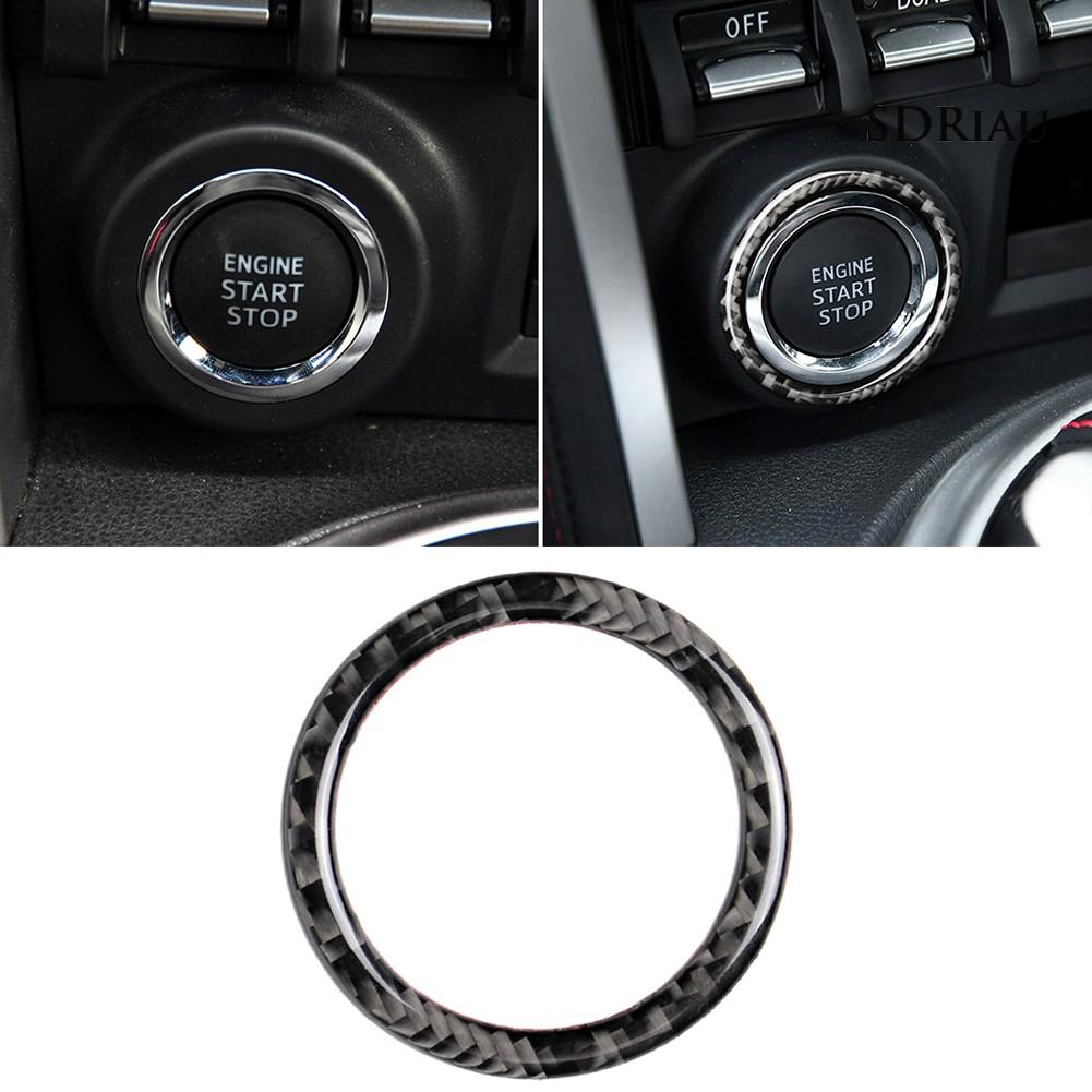 Set 2 Miếng Dán Trang Trí Nút Khởi Động Cho Xe Hơi Toyota 86 Subaru Brz