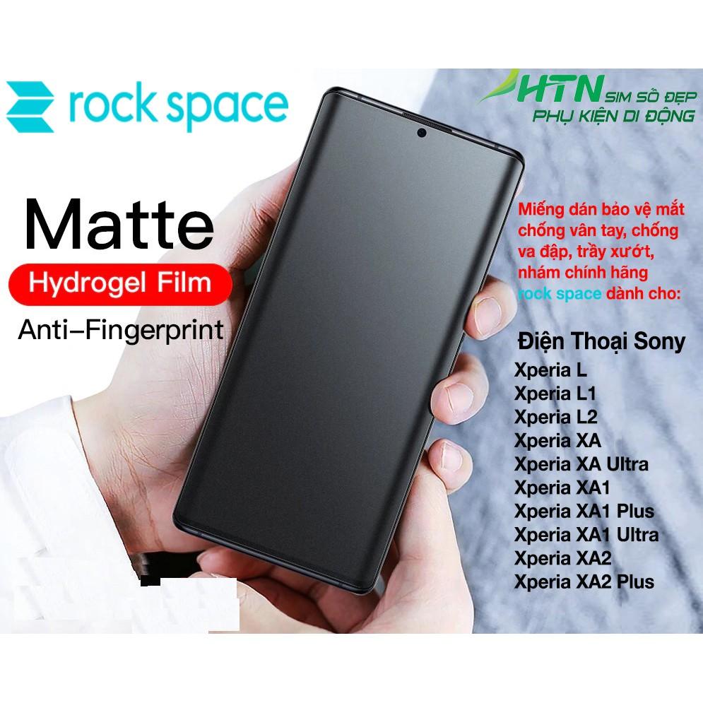 Miếng dán nhám chống vân tay matte rock space cho điện thoại Sony Xperia L L1 L2 XA XA1 XA2 C4 Plus Ultra - Hàng chính hãng