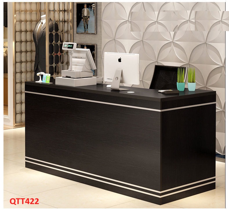 QUẦY LỄ TÂN, QUẦY TIẾP TÂN, QUẦY TÍNH TIỀN, QUẦY THU NGÂN QTT422- Nội thất lắp ráp Viễn Đông Adv