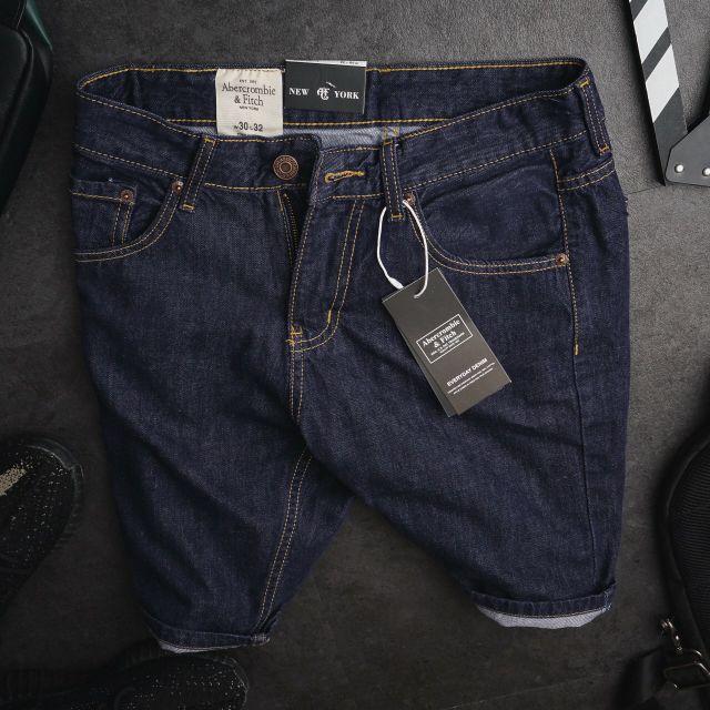 Quần Short Jean Nam VNXK Co Giãn, Không Phai, Không Bai