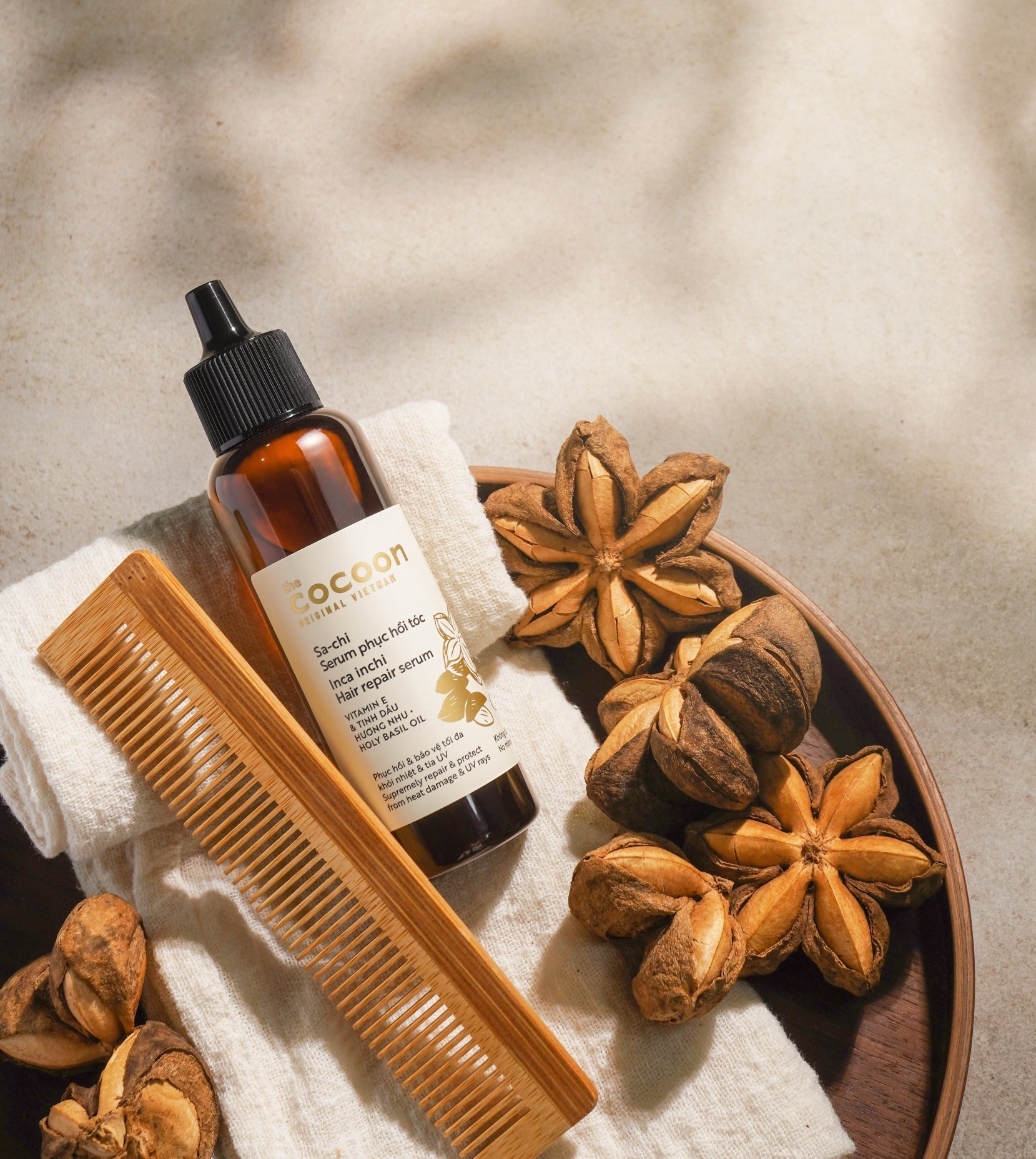 Combo 2 Chai Serum Sa-chi phục hồi tóc COCOON