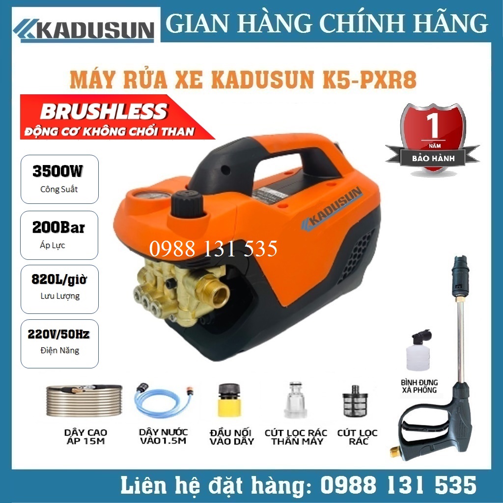 MÁY RỬA XE ÁP LỰC CAO KADUSUN K5-PXR8