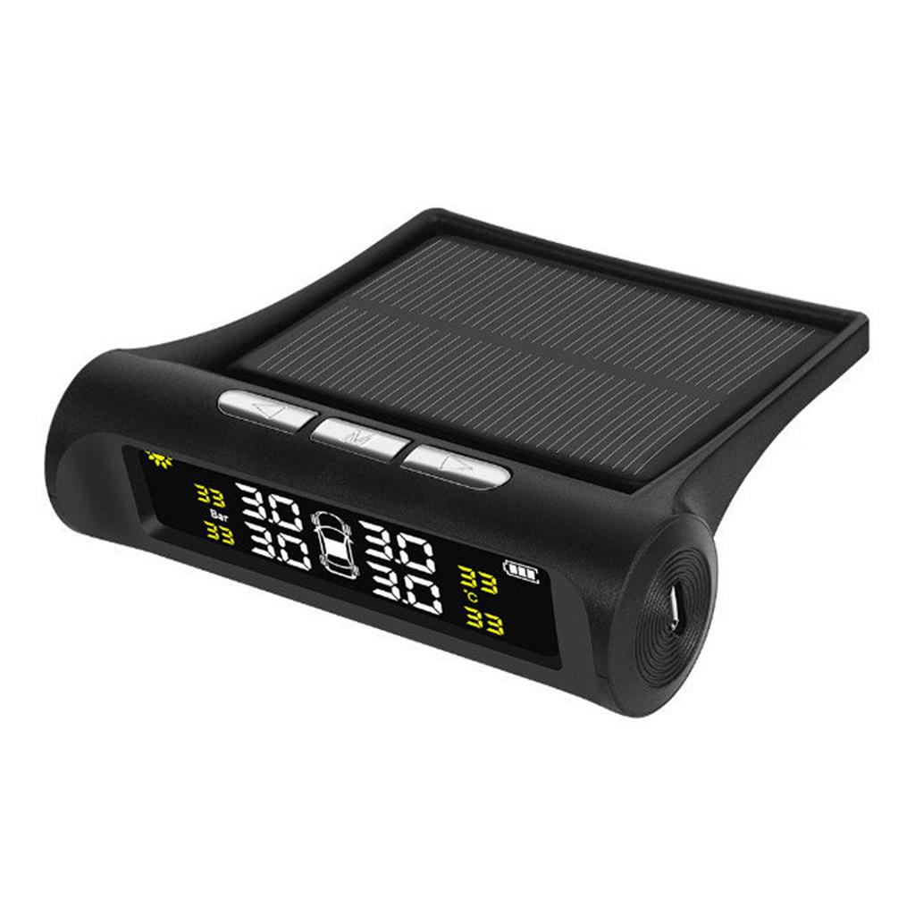 RV Car TPMS Tire Pressure Alarm Monitor System Solar Power External Sensor