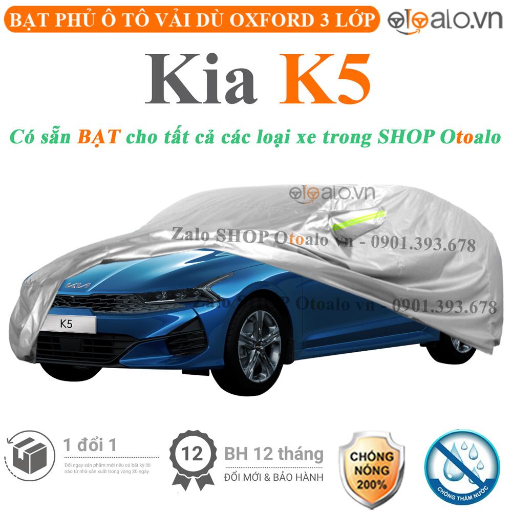 Bạt che phủ xe ô tô Kia K5 vải dù 3 lớp CAO CẤP BPXOT - OTOALO